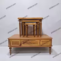 ست میز جلو مبلی و عسلی سه عددی مدل کارال