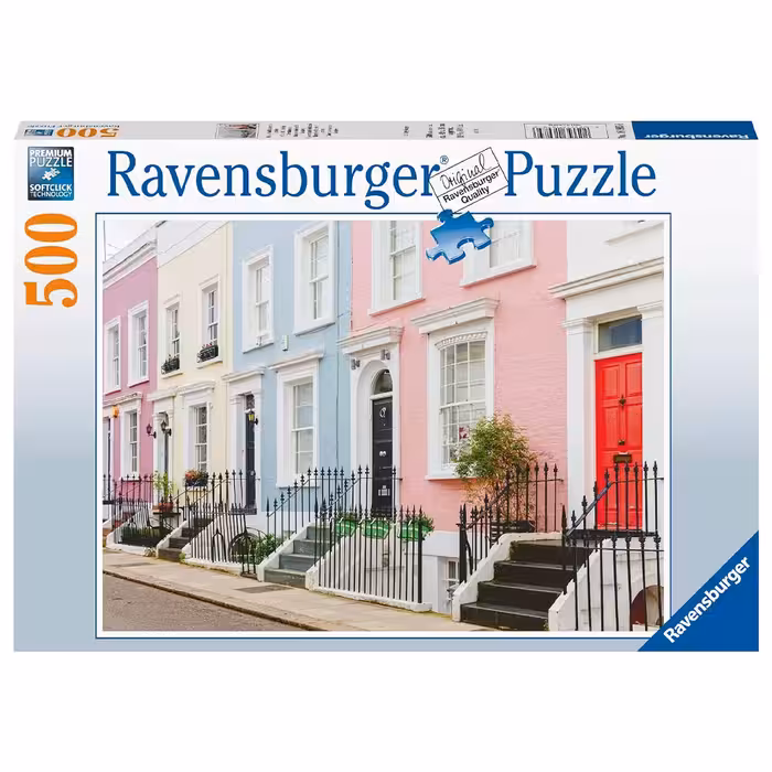 پازل 500 قطعه Ravensburger طرح خانه‌های رنگارنگ لندن