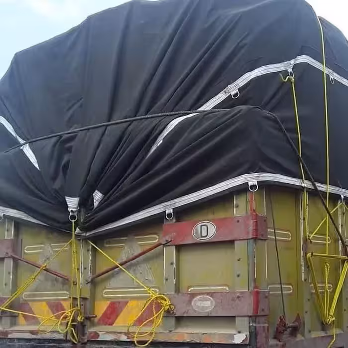 چادر روباری ایسوزو الوند خاور 6تن ابعاد 4.5 در 6.5 جنس برزنت تبریز