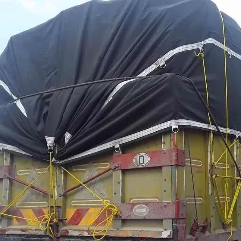 چادر روباری ایسوزو الوند خاور 6تن ابعاد 4.5 در 6.5 جنس برزنت تبریز