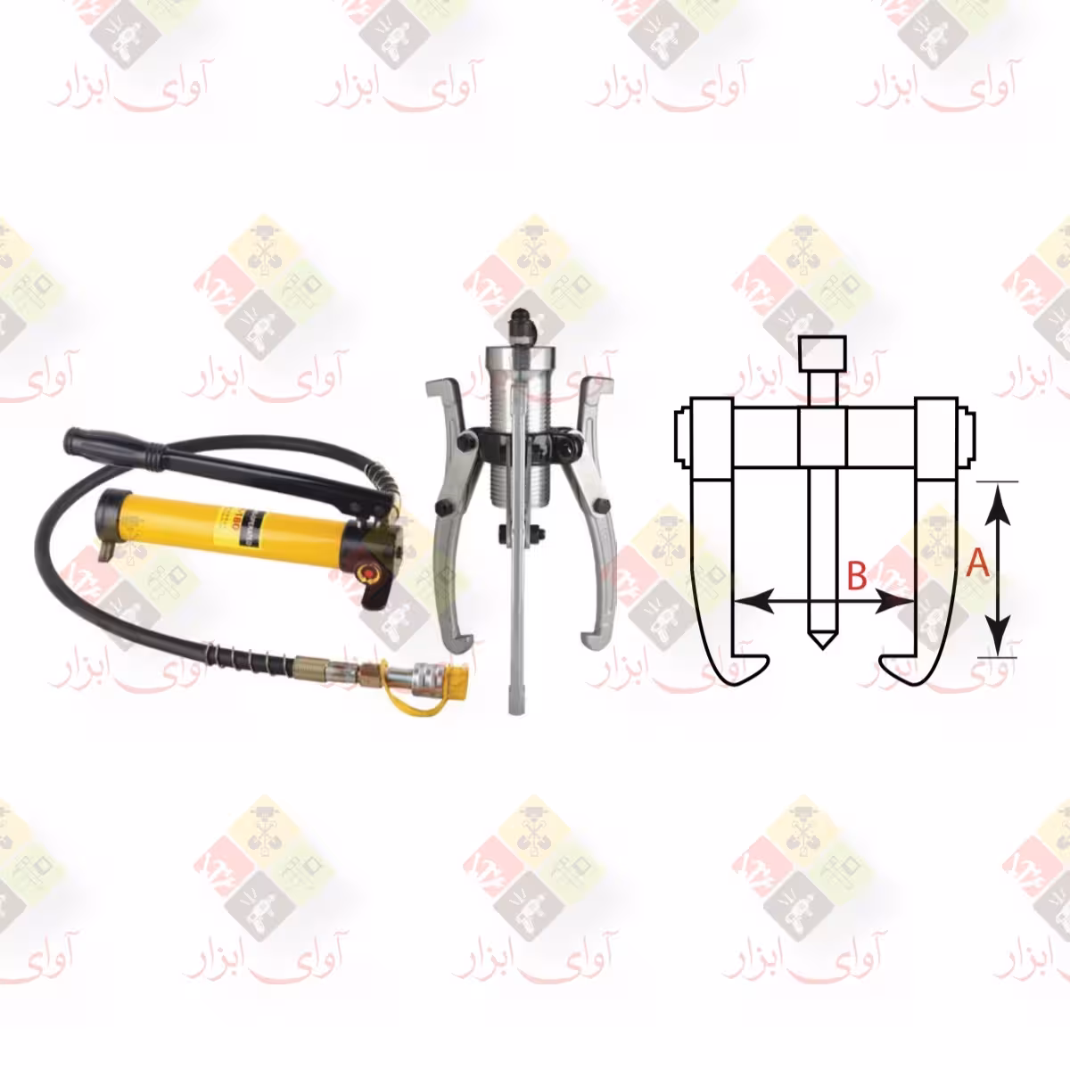 پولی کش هیدرولیک پمپ جدا 10 تن LK مدل K9302