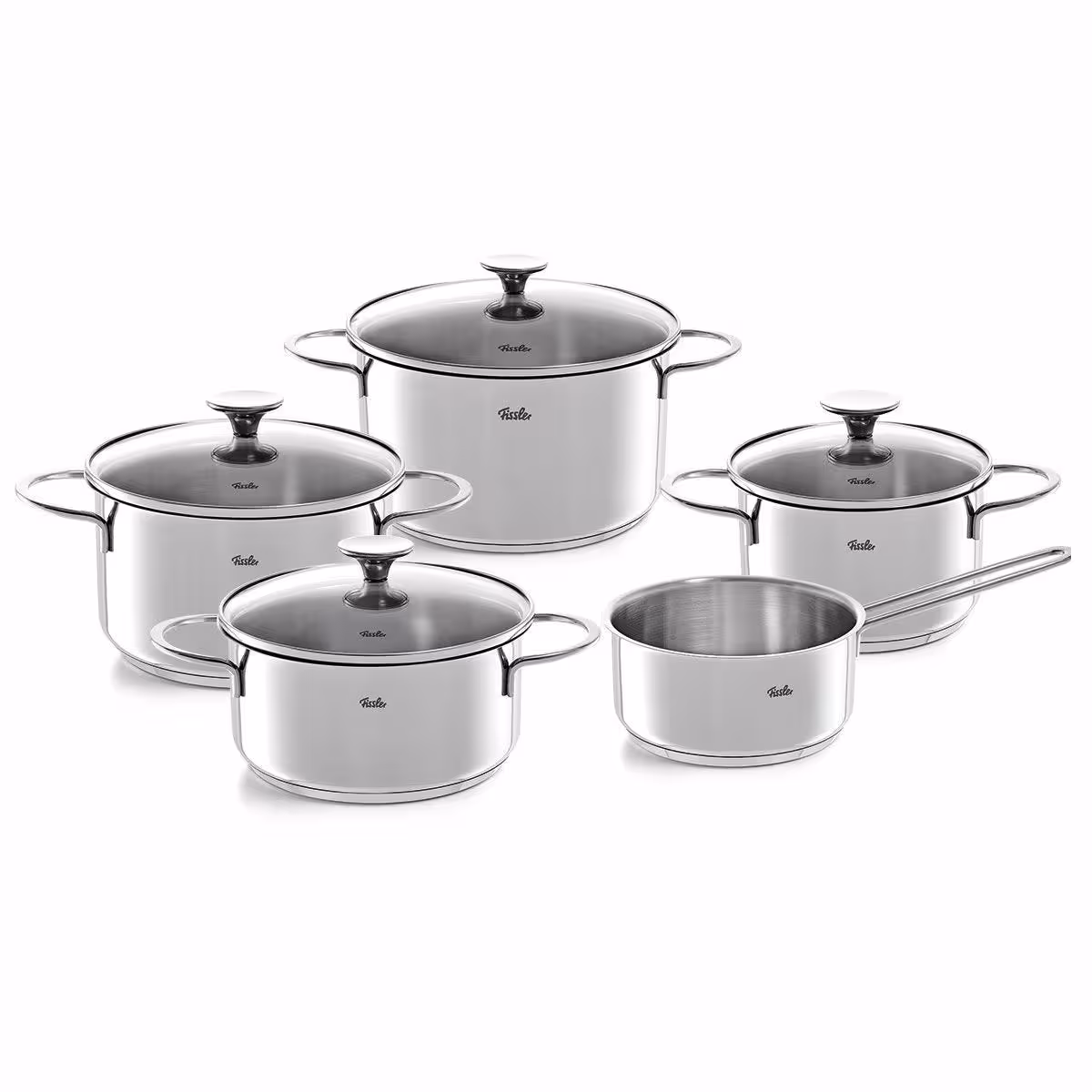 سرویس قابلمه استیل 9 پارچه برند Fissler آلمان مدل Copenhagen