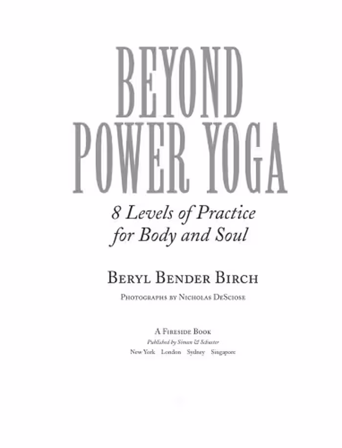 خرید و دانلود نسخه کامل کتاب Beyond Power Yoga 8 Levels of Practice for Body and Soul