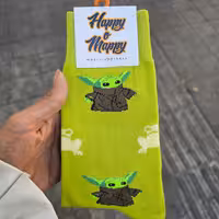 جوراب فانتزی طرح بیبی یودا کد 07