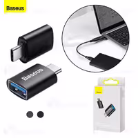 تبدیل OTG تایپ سی به USB 3.1 بیسوس Baseus Ingenuity Mini OTG Adaptor Type C to USB-A 3.1 ZJJQ000001