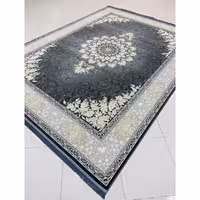 فرش ماشینی 700 شانه اصل تراکم 2550 طرح مهرگان زمینه دودی 12 متری جنس اکرولیک