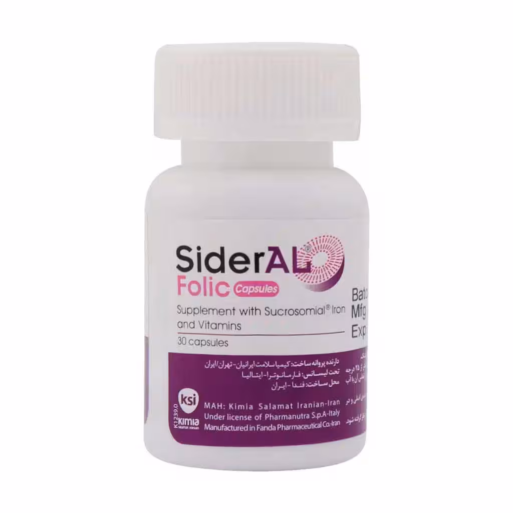 کپسول سیدرال فولیک فارمانوترا 30 عدد | PharmaNutra Sideral Folic