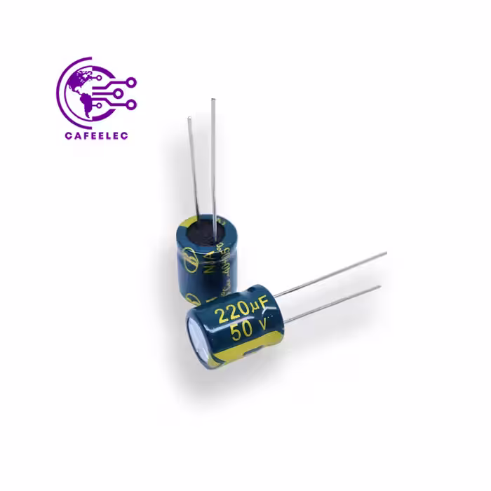 خرید و قیمت خازن الکترولیتی 50V 220uF کیفیت مرغوب