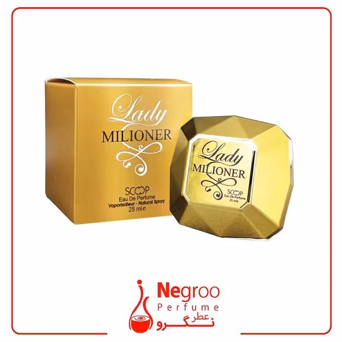 عطر جیبی زنانه اسکوپ مدل Lady Millioner حجم 30 میلی لیتر