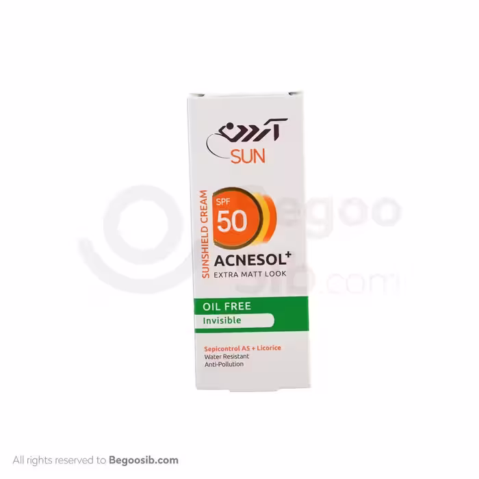رم ضد آفتاب آکنه سول آردن SPF50 فاقد چربی بدون رنگ با مات‌کنندگی بالا 50 گرمی