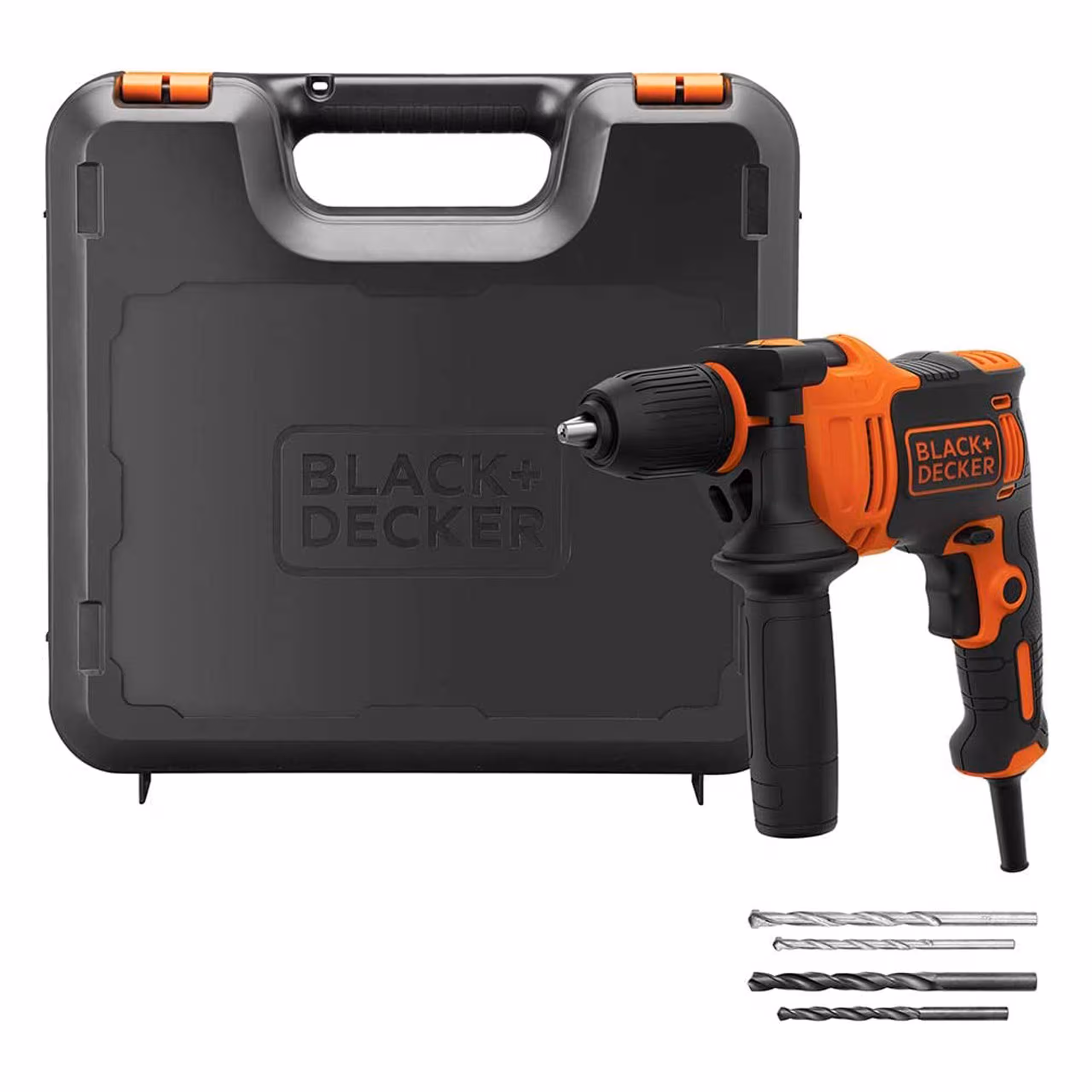 دریل چکشی تک دنده با کیت باکس برند بلک اند دکر Black Decker 710W 47,600BPM Single Gear Hammer Drill