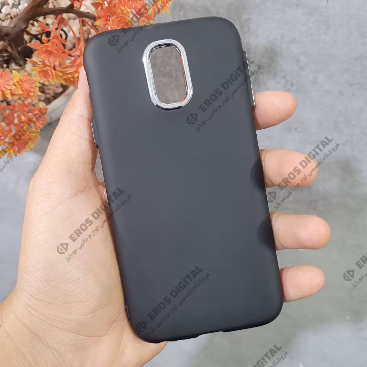 قاب گوشی Samsung Galaxy J3 pro / J330 مدل ژله ای سیلور رینگ طرح1