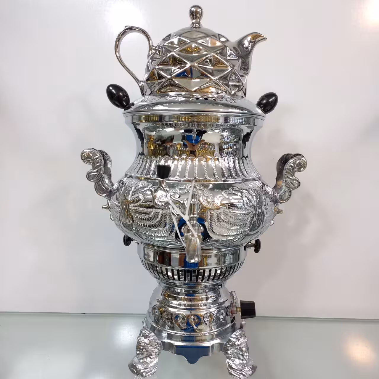 سماور گازی سیلور مدل سه کاره سونیا قلم