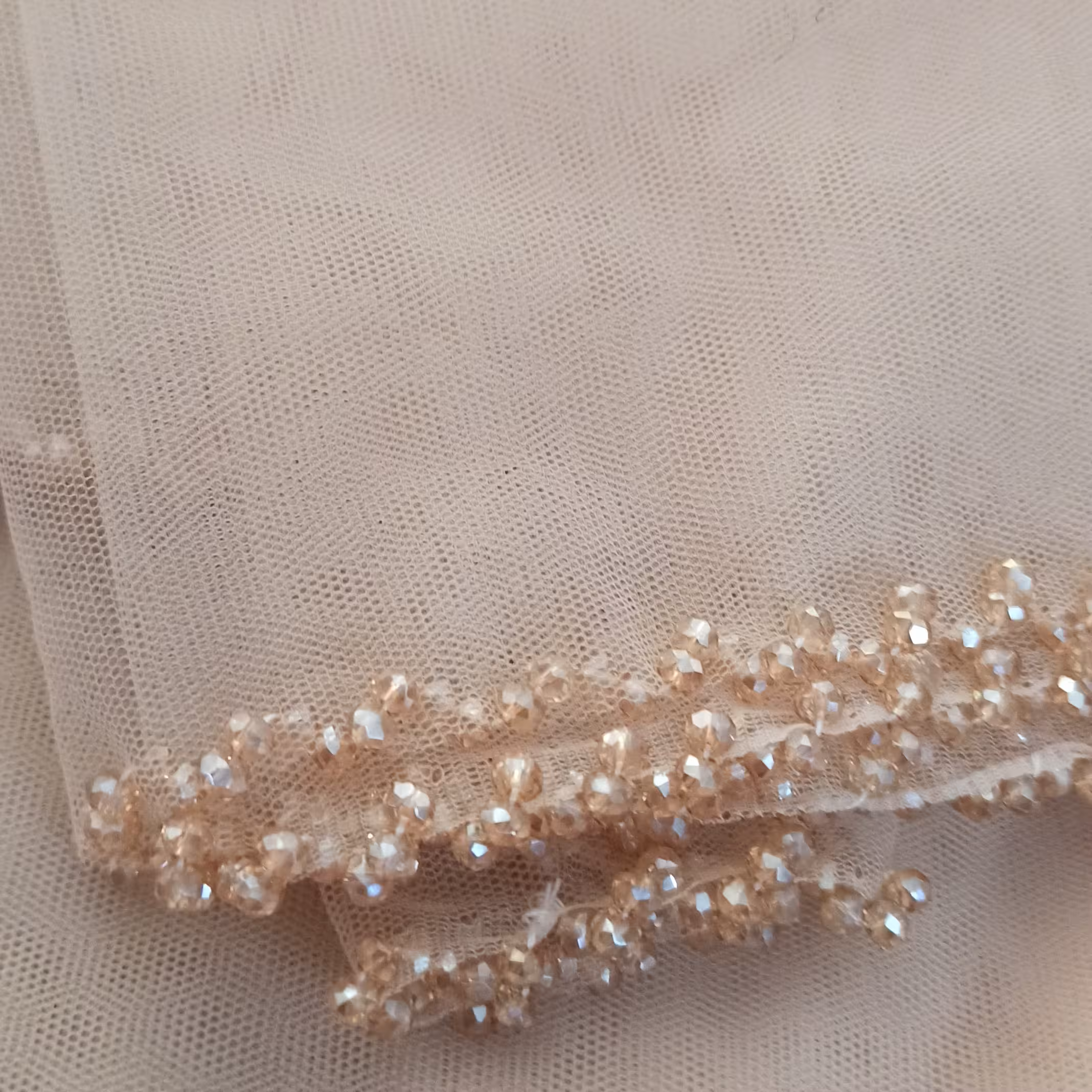 تور عروس جواهردوزی شده با دست