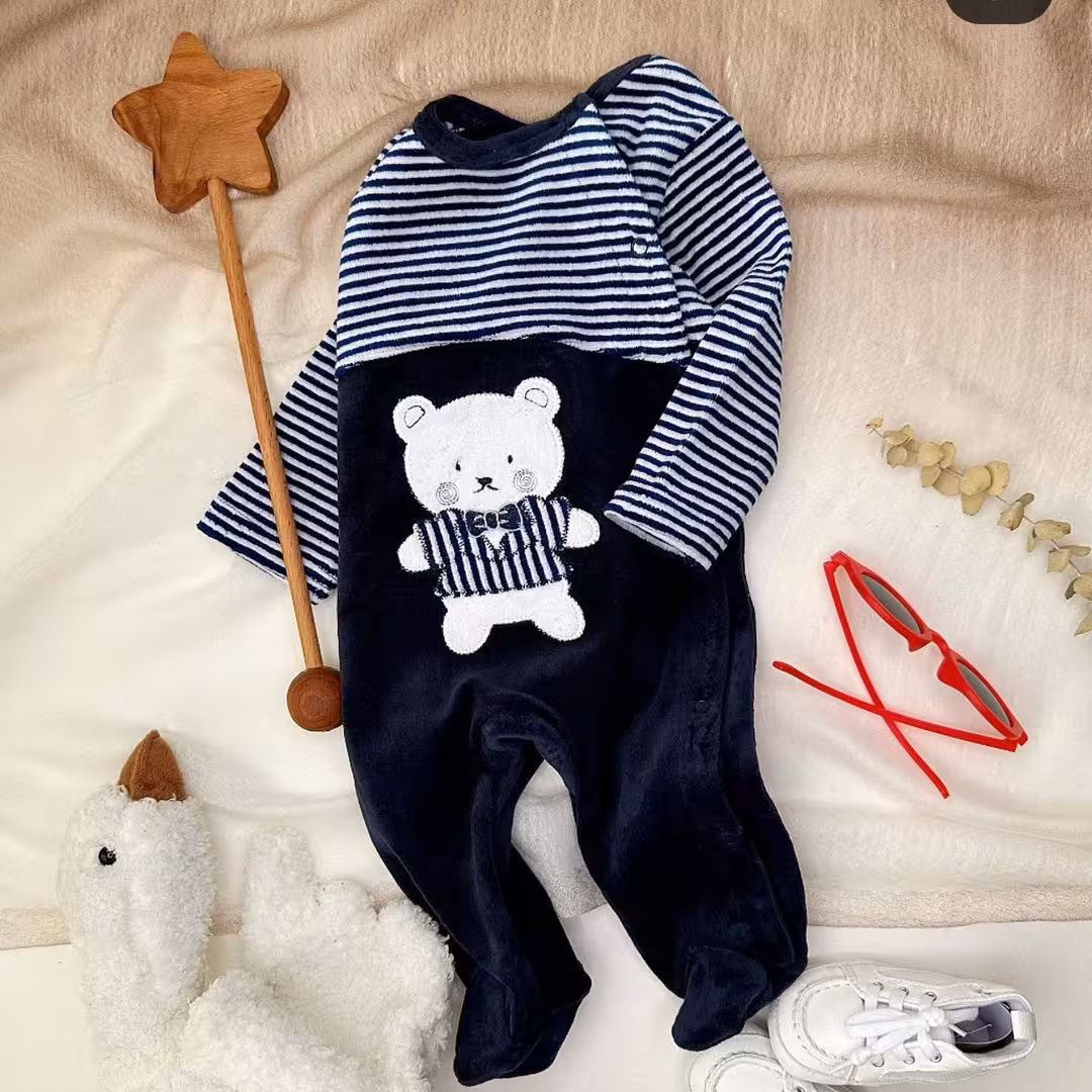 سرهمی پاییزه وارداتی فوق العاده با کیفیت و لطیف از سایز 3 ماه تا 24 ماهه