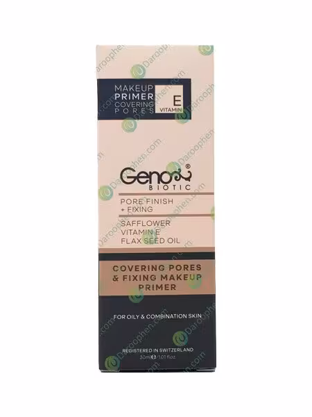 پرایمر صورت ژنوبایوتیک مناسب پوست خشک و معمولی 30 میلی لیتر Geno Biotic
