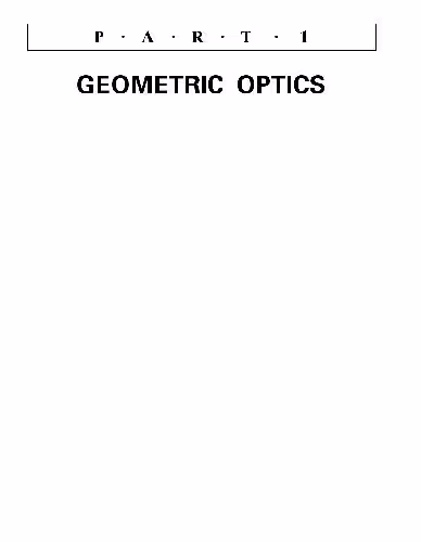 خرید و دانلود نسخه کامل کتاب Geometrical Optics