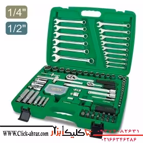 جعبه ابزار 106 پارچه پلاستیکی تاپ تول TOPTUL مدل GCAI106B