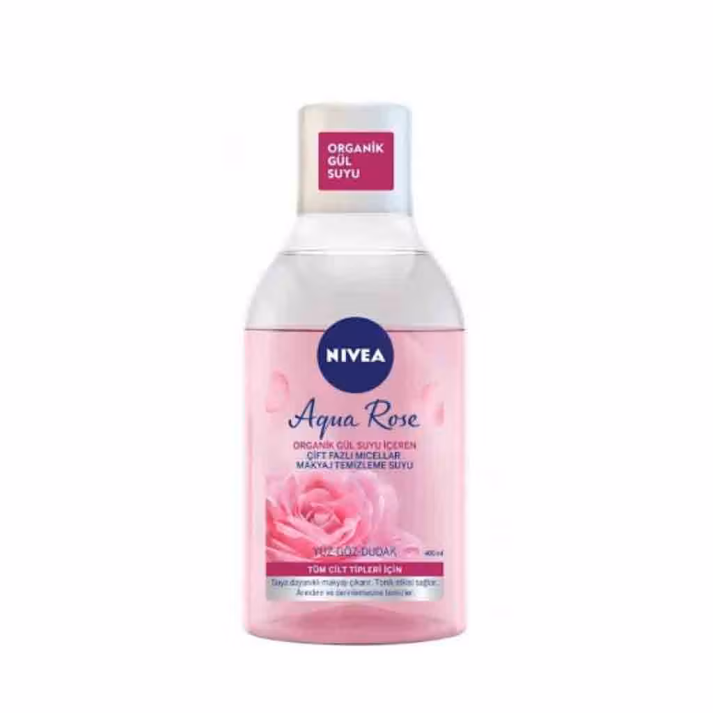میسلار واتر آلمانی دو فاز نیوآ Nivea Aqua Rose حاوی عصاره گل رز 400 میل