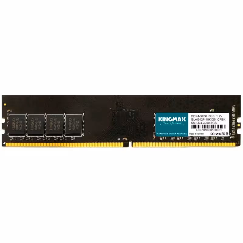 رم کامپیوتر DDR4 تک کاناله 3200 مگاهرتز CL22 کینگ مکس با ظرفیت 8 گیگابایت