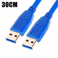 کابل لینک آبی 30سانتی دو سر نری USB3.0