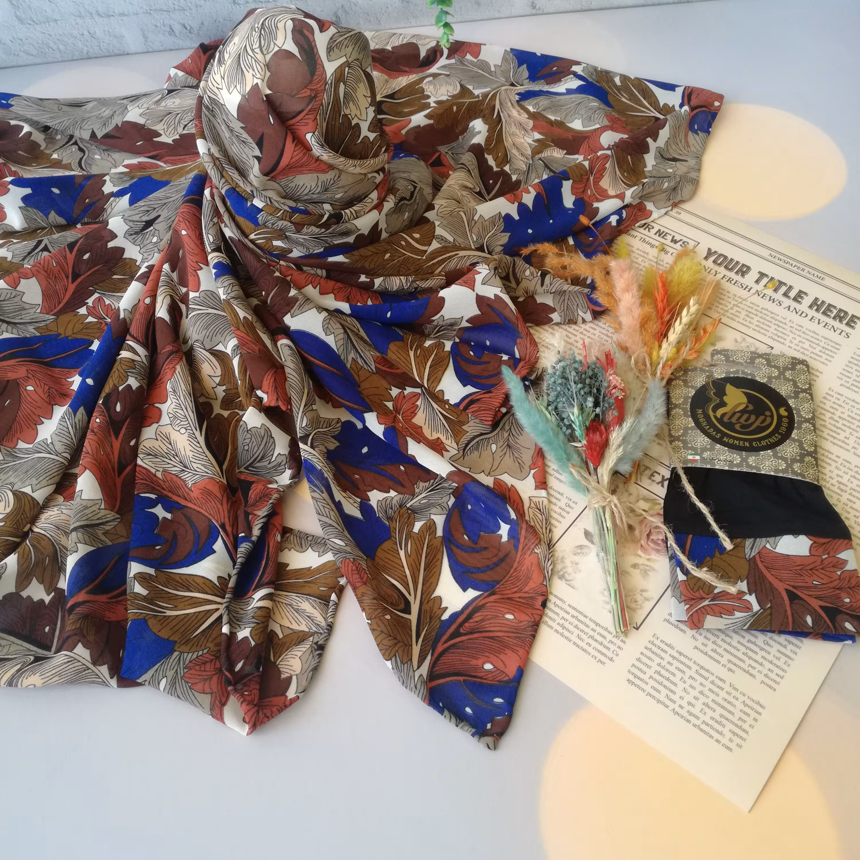 ست ساق وروسری طاووس