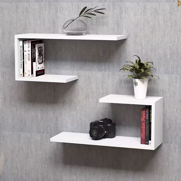 شلف دیواری فلفور کابینت مدل 60-27 cm مجموعه 2 عددی | کالا مکس
