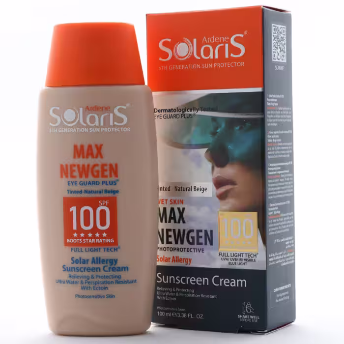 کرم ضد آفتاب پوست حساس مکس نیوژن آردن سولاریس SPF 100