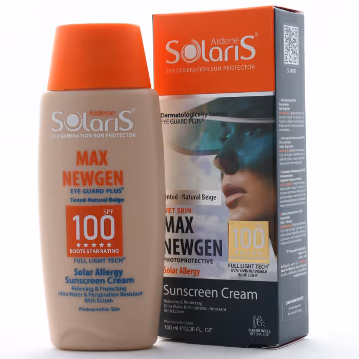کرم ضد آفتاب پوست حساس مکس نیوژن آردن سولاریس SPF 100