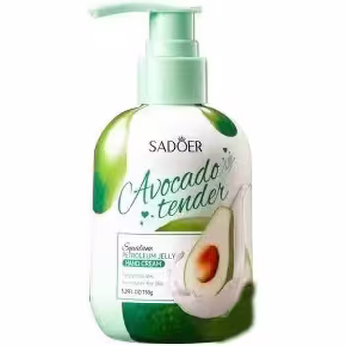 کرم دست ژله ای پمپی عصاره آووکادو سادور SADOER AVOCADO TENDER SQUALANE PETROLEUM JELLY HAND CREAM  سادور (SADOER)