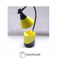 چراغ مطالعه رث، جاقلمی دار، هولدر موبایل، LED، مدل MS-2، رنگ زرد و مشکی
