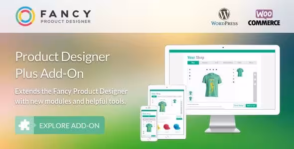 دانلود افزونه Fancy Product Designer Plus Add-On برای وردپرس