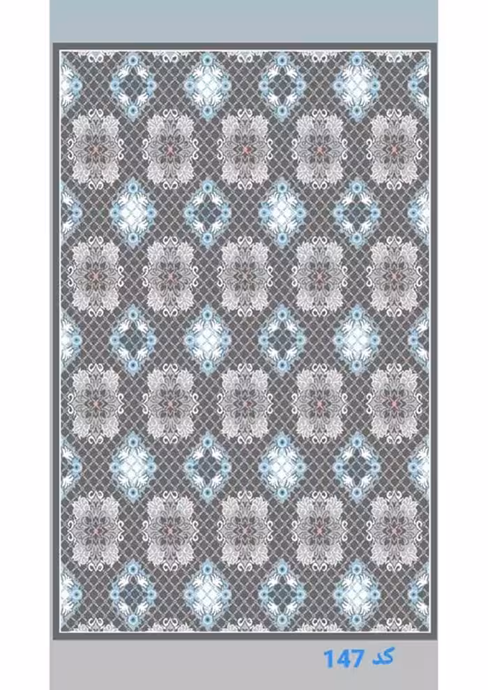 گلیم ماشینی 400 شانه آکرلیک کاشان(امکان پرداخت قسطی)-کد 147