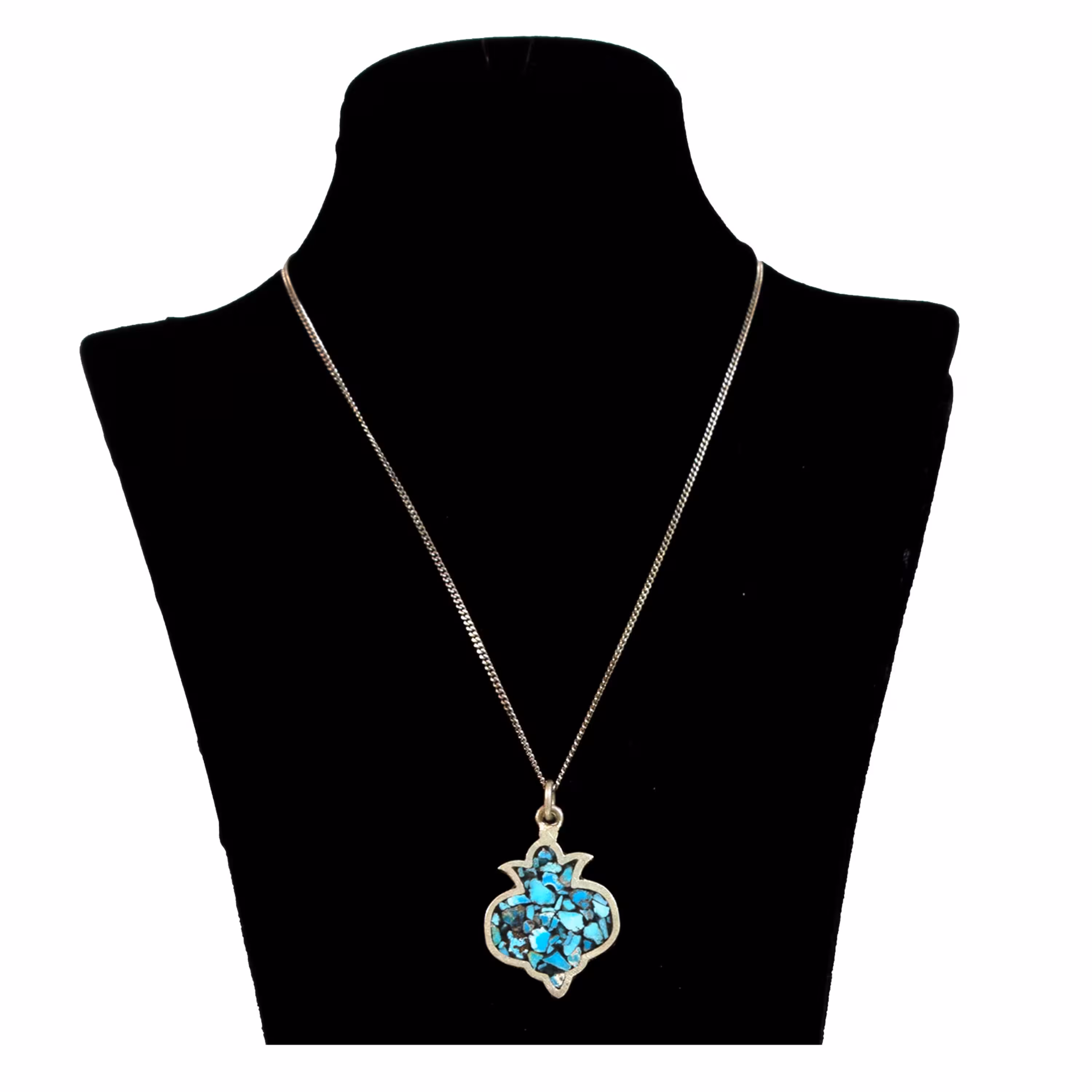 گردنبند نقره زنانه فیروزه کوب کد ZIFK7 فیروزه نیشابور زنجیر نقره