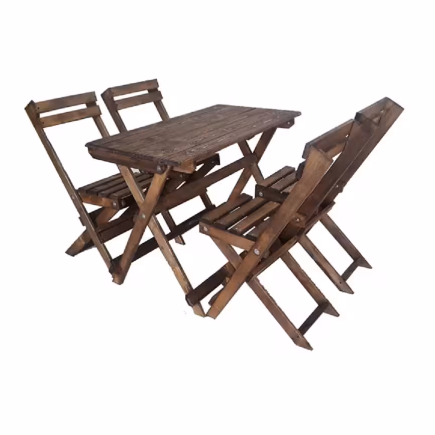 میز و صندلی تاشو چوبی روس درجه 1 چهار نفره ( ارسال رایگان)