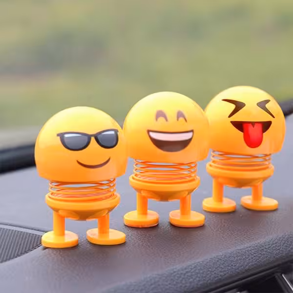 عروسک فنری اموجی Shaking Head Emoji Doll