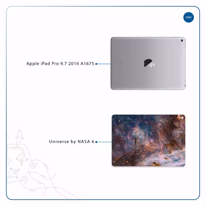 برچسب پوششی ماهوت مدل Universe-by-NASA-6 مناسب برای تبلت اپل iPad Pro 9.7 2016 A1675
