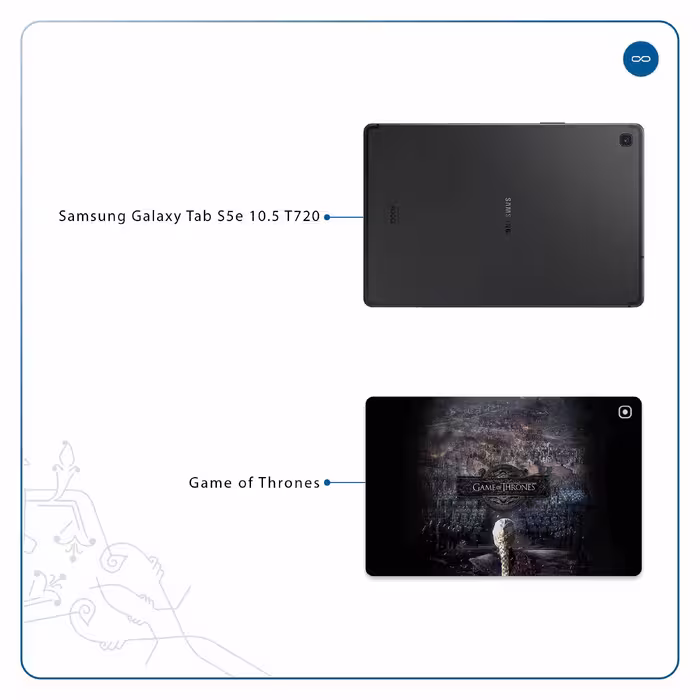 برچسب پوششی ماهوت مدل Game of Thrones مناسب برای تبلت سامسونگ Galaxy Tab S5e 10.5 2019 T720