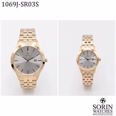 ست ساعت مچی عقربه ای زنانه و مردانه سورین مدل GL1069J-SR03S