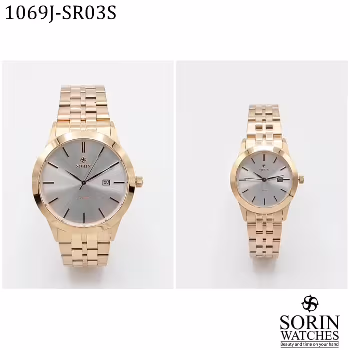 ست ساعت مچی عقربه ای زنانه و مردانه سورین مدل GL1069J-SR03S