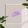 چراغ دیواری نئون دیزاین طرح Nike-Text_PR