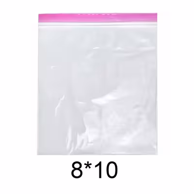  کیسه زیپ دار مدل دو زیپ کد 8x10 بسته 300 عددی