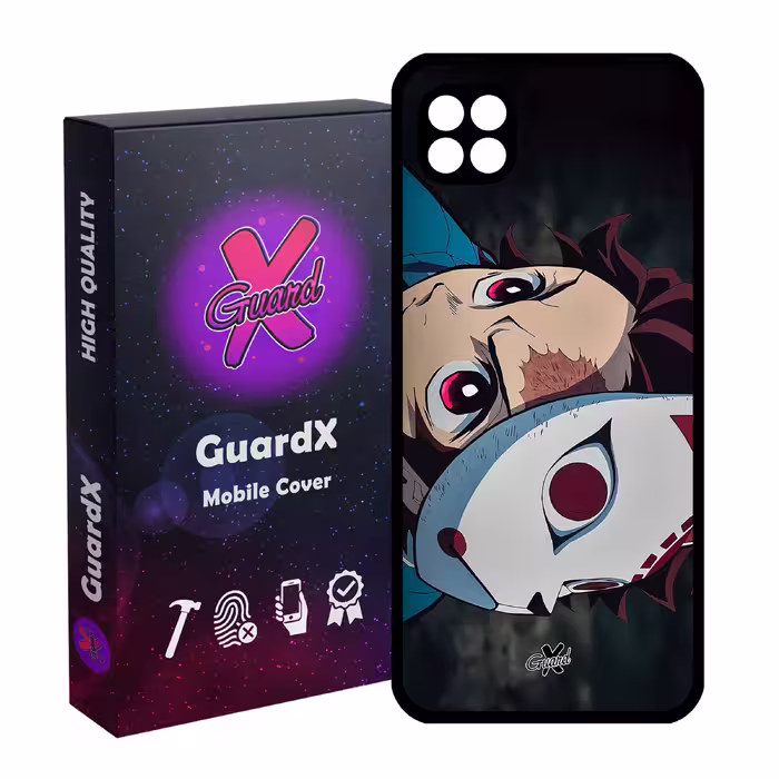کاور گارد ایکس طرح تانجیرو کامادو انیمه مدل Glass10562 مناسب برای گوشی موبایل سامسونگ Galaxy A22 5G