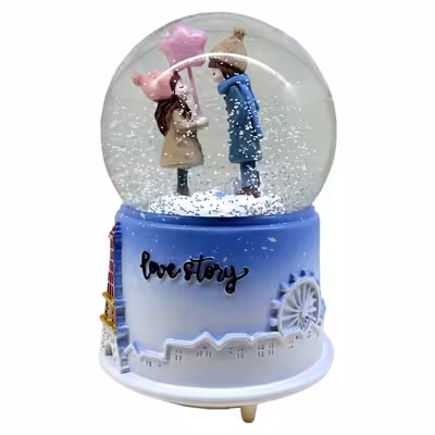 گوی موزیکال مدل پمپی Love Story کد PB2047