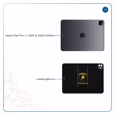 برچسب پوششی ماهوت مدل Lamborghini مناسب برای تبلت اپل iPad Pro 11 (GEN 2) 2020 A2068