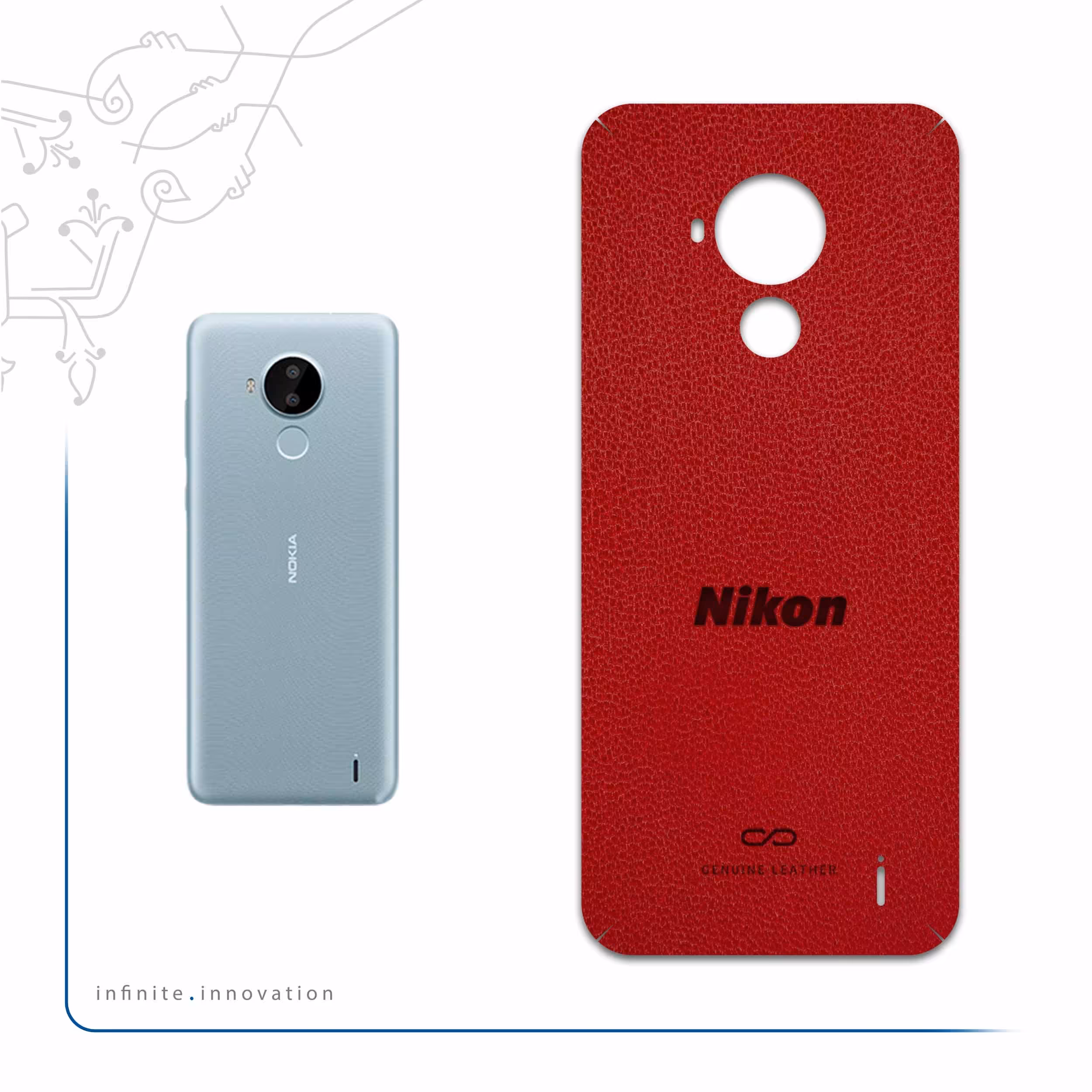 برچسب پوششی ماهوت مدل RL-NKN مناسب برای گوشی موبایل نوکیا C30