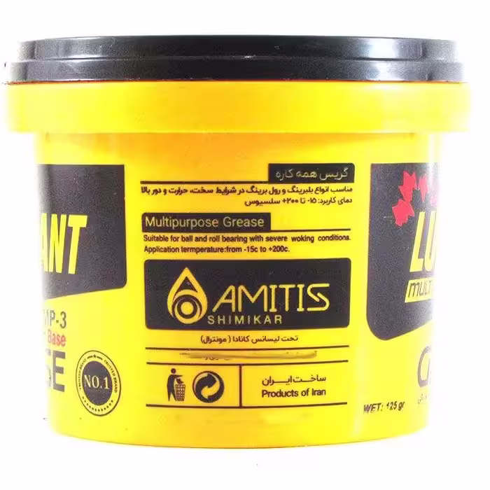 گریس نسوز کانادا لوبریفنت مدل MP-3 Lithium Base حجم 115 میلی‌لیتر بسته سه عددی