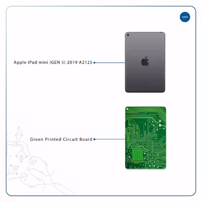 برچسب پوششی ماهوت مدل Green Printed Circuit Board مناسب برای تبلت اپل iPad mini (GEN 5) 2019 A2125