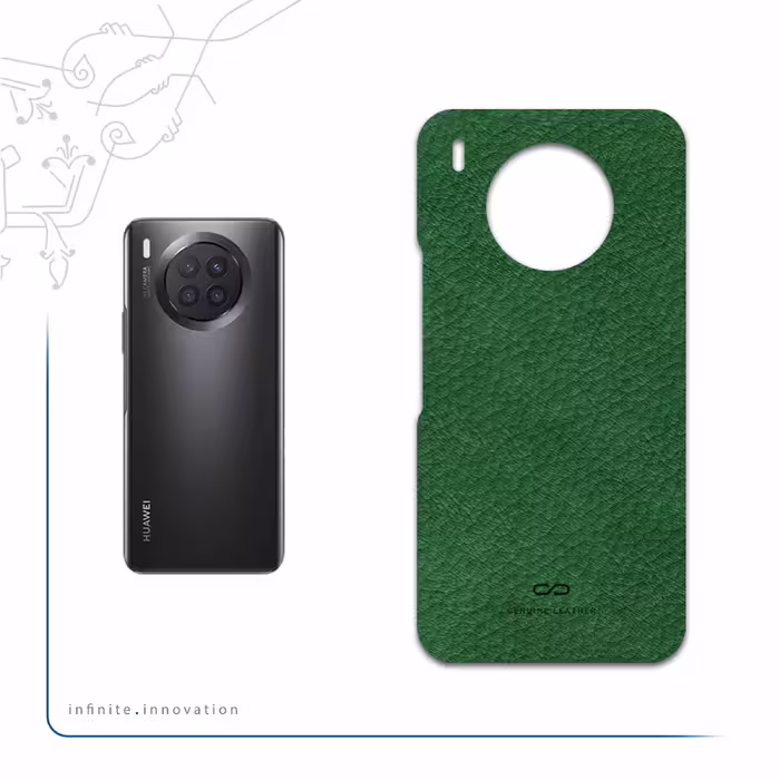 برچسب پوششی ماهوت مدل Green-Leather مناسب برای گوشی موبایل هوآوی Nova 8i