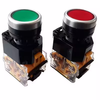 کلید شاسی استارت و استاپ مدل LA167-D8 مجموعه دو عددی